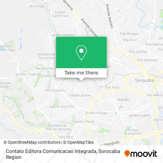 Mapa Contato Editora Comunicacao Integrada