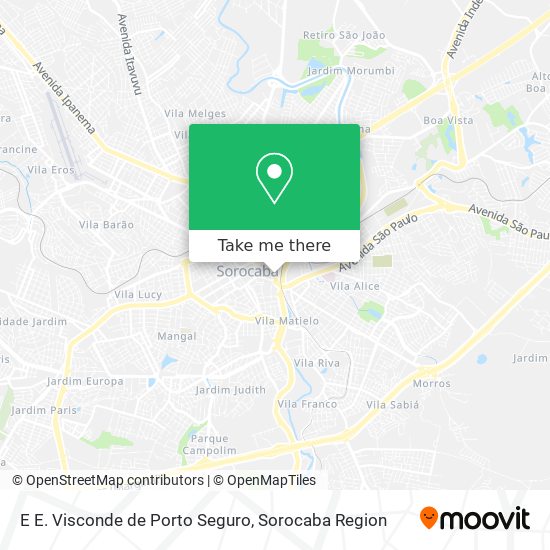E E. Visconde de Porto Seguro map