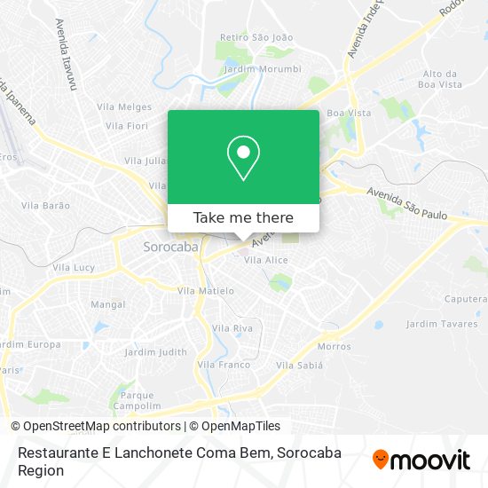 Restaurante E Lanchonete Coma Bem map