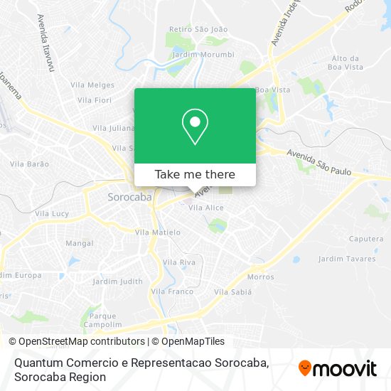 Quantum Comercio e Representacao Sorocaba map