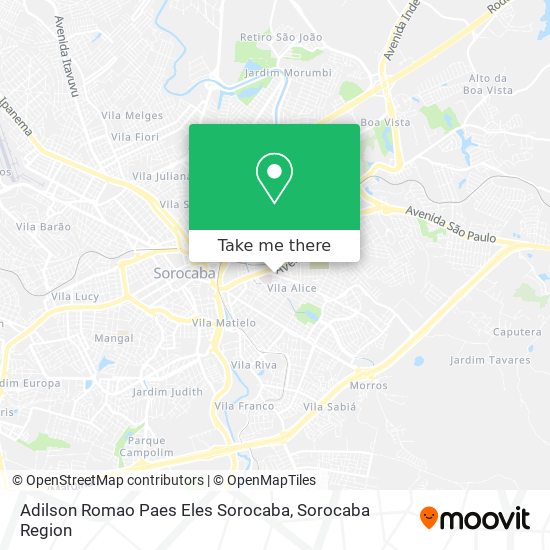 Adilson Romao Paes Eles Sorocaba map