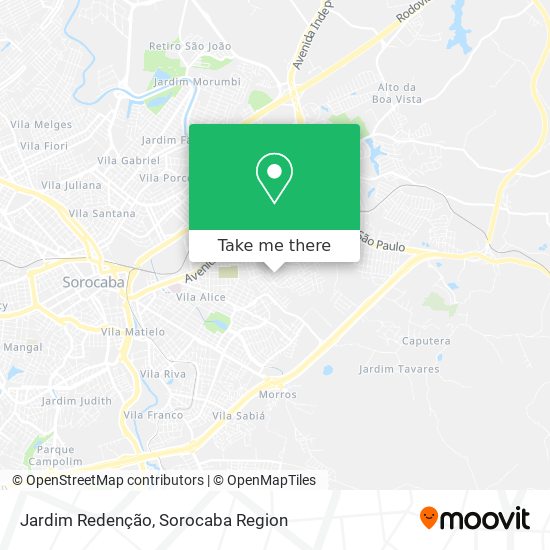 Jardim Redenção map