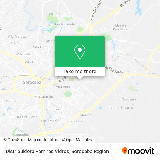 Distribuidora Ramires Vidros map