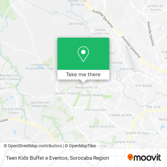 Teen Kids Buffet e Eventos map