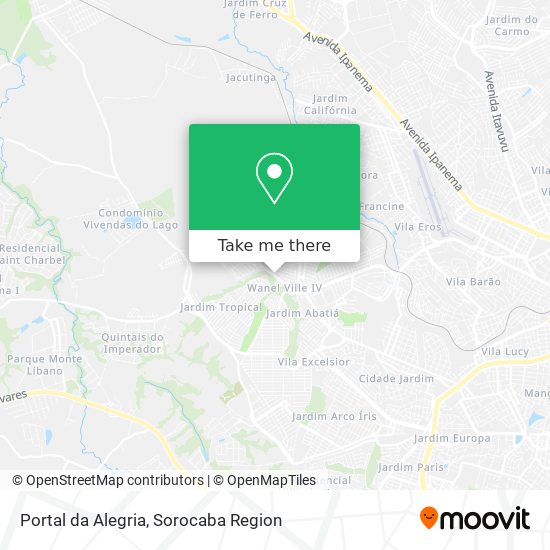 Mapa Portal da Alegria