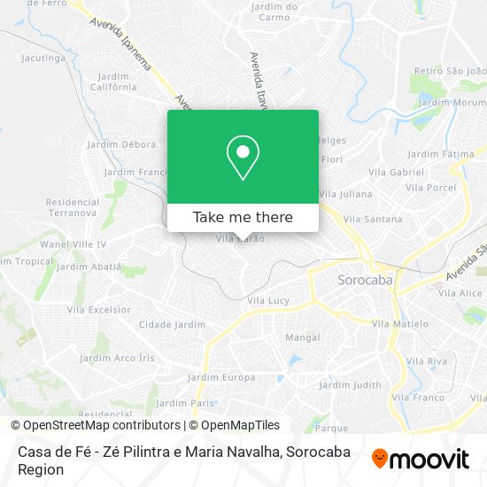 Casa de Fé - Zé Pilintra e Maria Navalha map