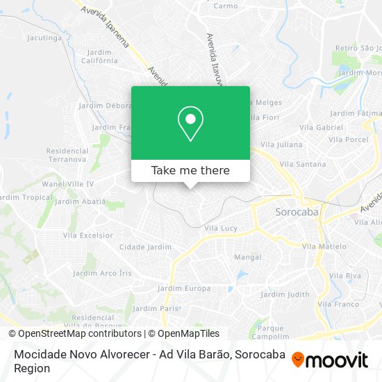 Mocidade Novo Alvorecer - Ad Vila Barão map