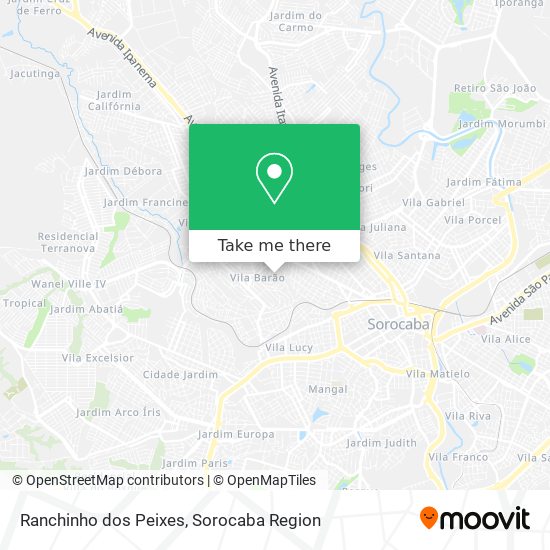 Ranchinho dos Peixes map