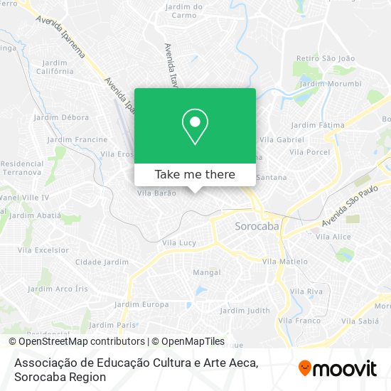 Associação de Educação Cultura e Arte Aeca map