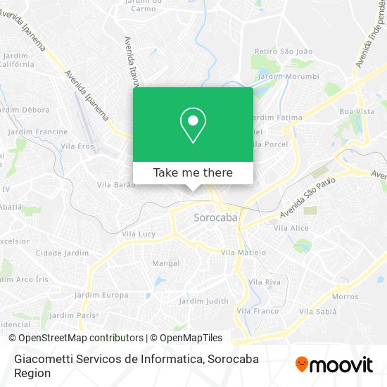 Giacometti Servicos de Informatica map