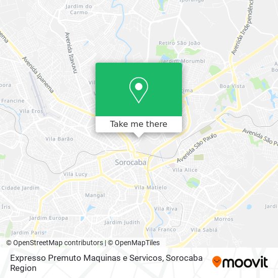 Expresso Premuto Maquinas e Servicos map