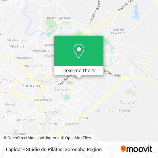 Mapa Lapidar - Studio de Pilates