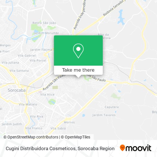 Cugini Distribuidora Cosmeticos map