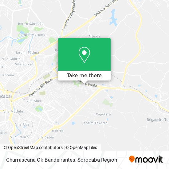 Churrascaria Ok Bandeirantes map