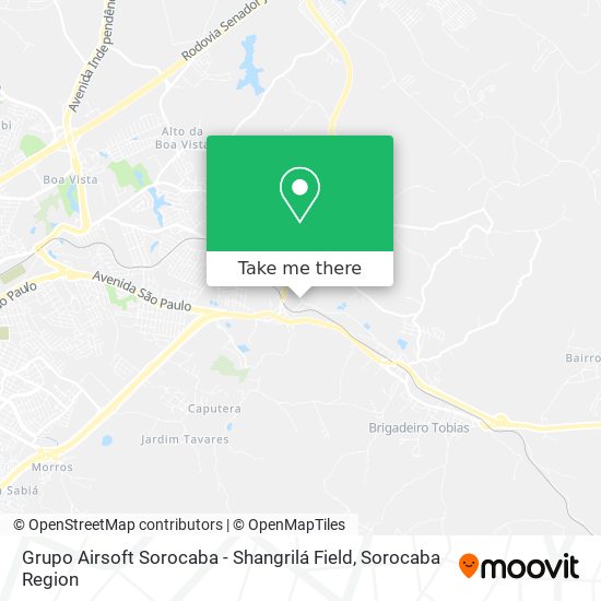 Grupo Airsoft Sorocaba - Shangrilá Field map