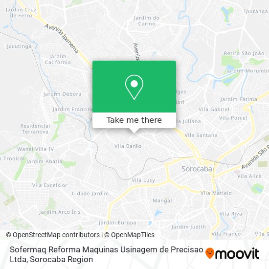 Sofermaq Reforma Maquinas Usinagem de Precisao Ltda map