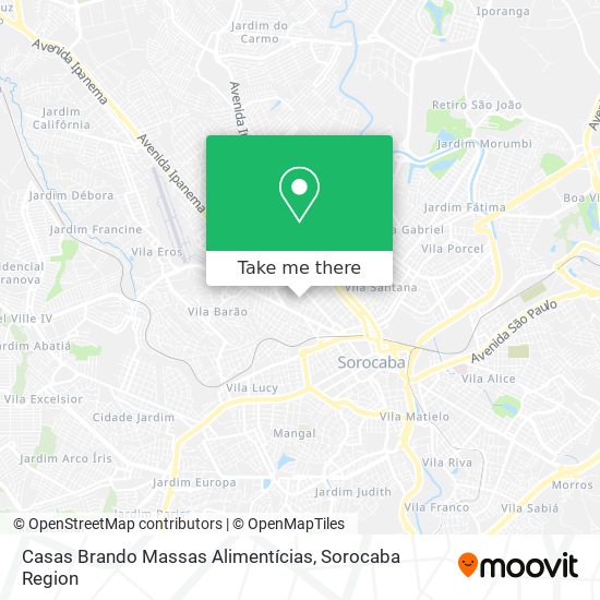 Casas Brando Massas Alimentícias map