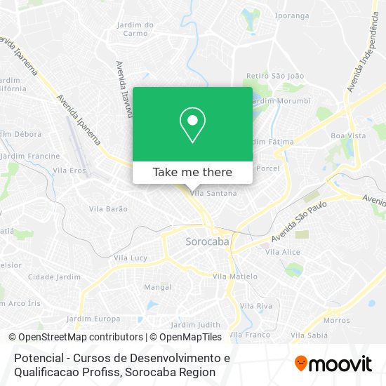 Potencial - Cursos de Desenvolvimento e Qualificacao Profiss map