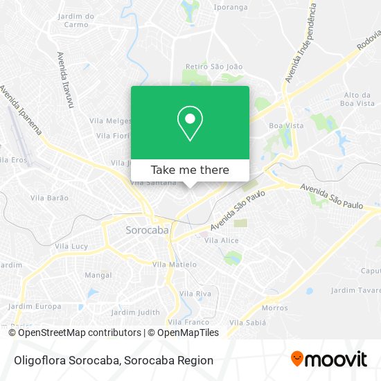 Oligoflora Sorocaba map