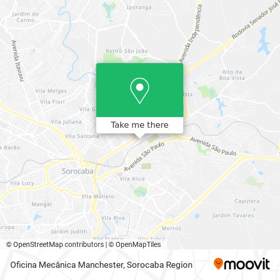 Oficina Mecânica Manchester map