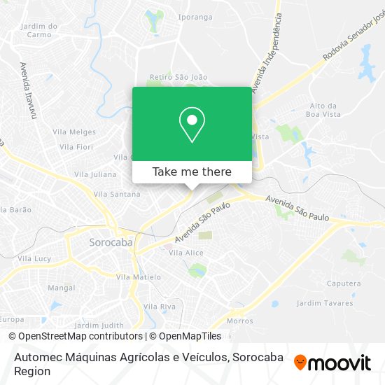 Automec Máquinas Agrícolas e Veículos map