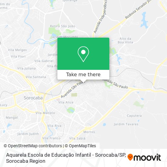 Aquarela Escola de Educação Infantil - Sorocaba / SP map