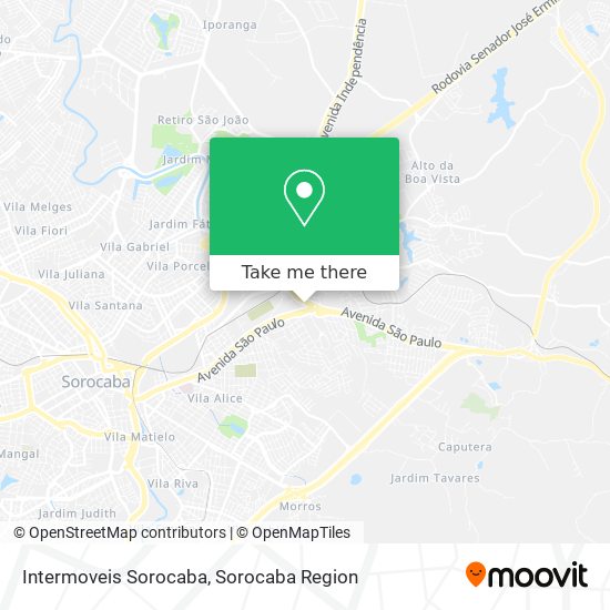 Intermoveis Sorocaba map