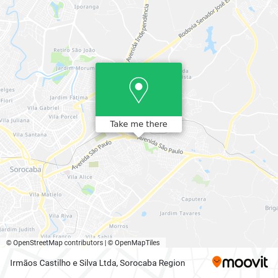 Irmãos Castilho e Silva Ltda map