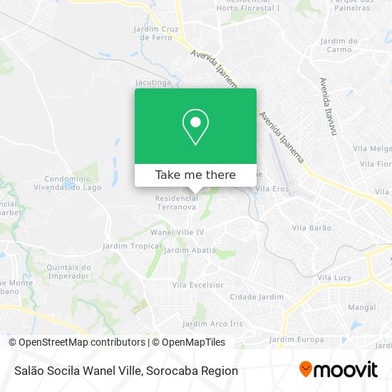 Salão Socila Wanel Ville map