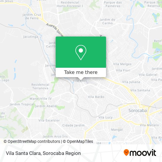 Mapa Vila Santa Clara