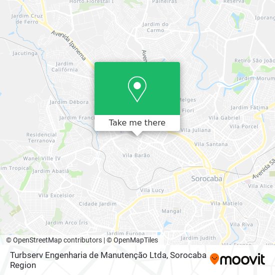Turbserv Engenharia de Manutenção Ltda map