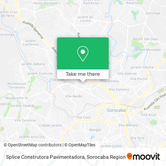 Splice Construtora Pavimentadora map