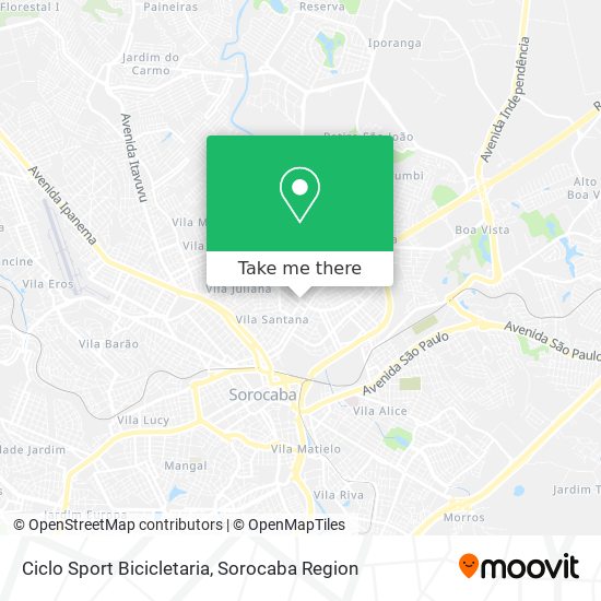 Ciclo Sport Bicicletaria map