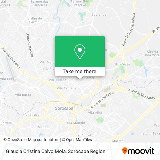 Glaucia Cristina Calvo Moia map