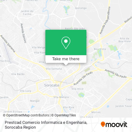 Prestcad Comercio Informatica e Engenharia map