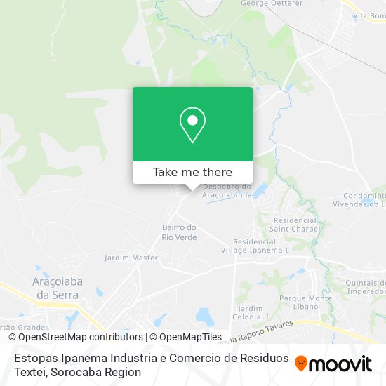 Mapa Estopas Ipanema Industria e Comercio de Residuos Textei