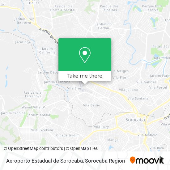 Aeroporto Estadual de Sorocaba map