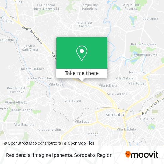 Mapa Residencial Imagine Ipanema