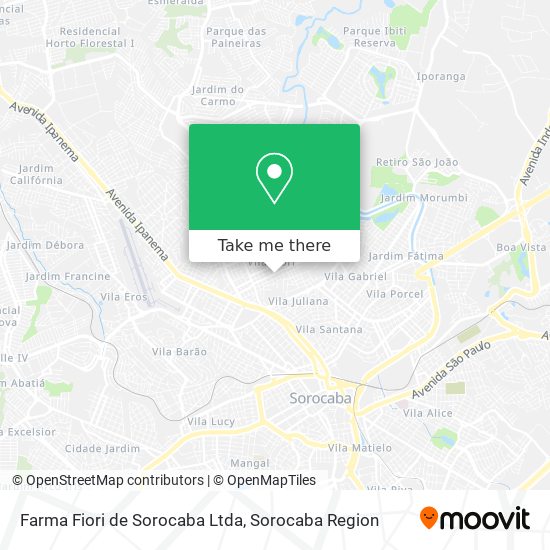 Mapa Farma Fiori de Sorocaba Ltda