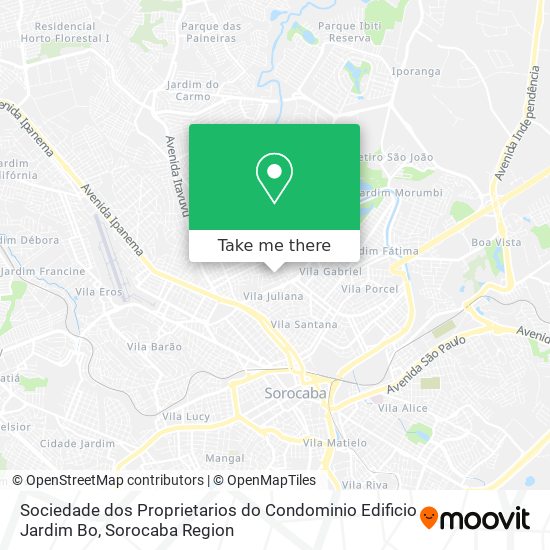 Sociedade dos Proprietarios do Condominio Edificio Jardim Bo map