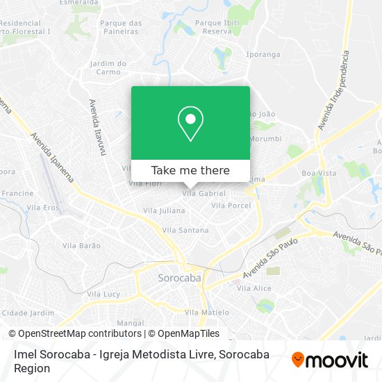 Imel Sorocaba - Igreja Metodista Livre map