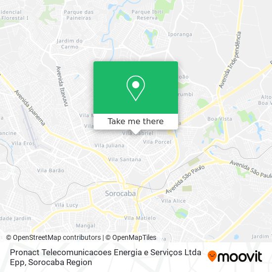 Pronact Telecomunicacoes Energia e Serviços Ltda Epp map