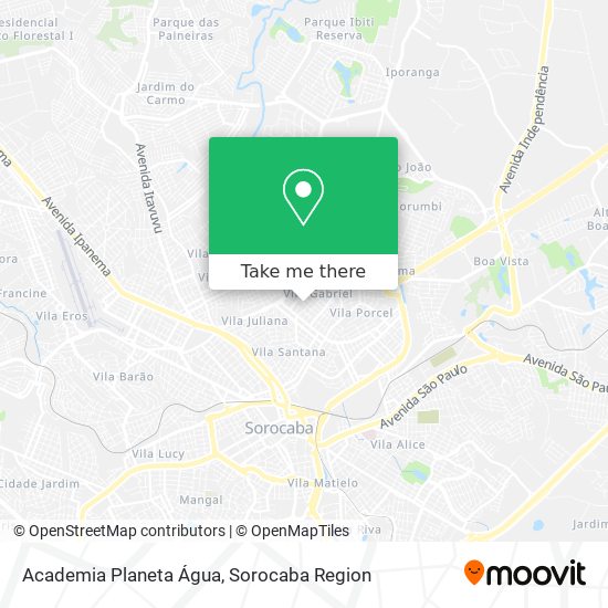 Academia Planeta Água map