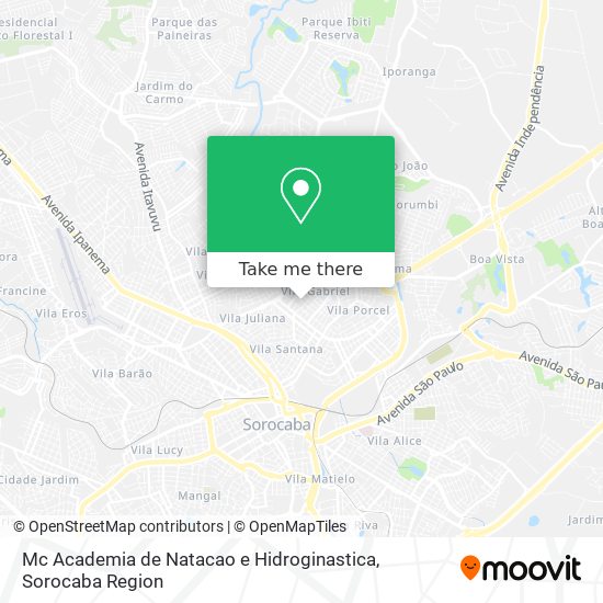 Mc Academia de Natacao e Hidroginastica map