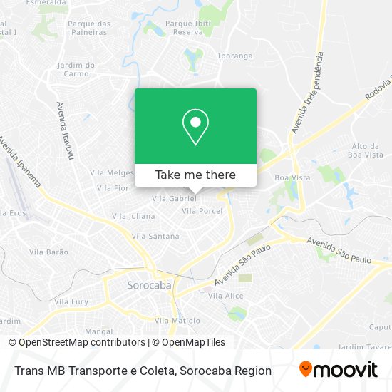 Trans MB Transporte e Coleta map