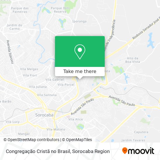 Congregação Cristã no Brasil map