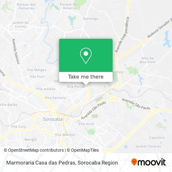 Marmoraria Casa das Pedras map