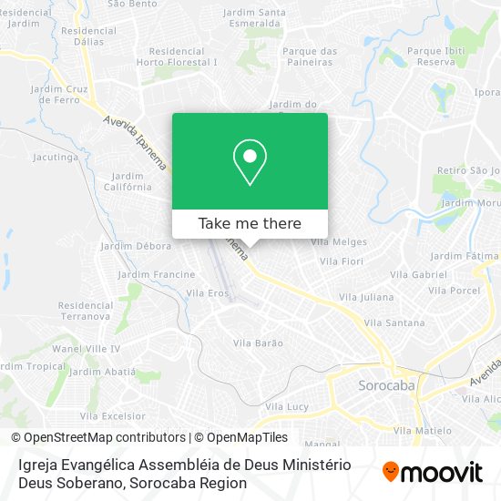 Igreja Evangélica Assembléia de Deus Ministério Deus Soberano map