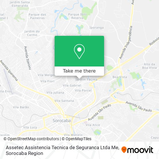 Assetec Assistencia Tecnica de Seguranca Ltda Me map