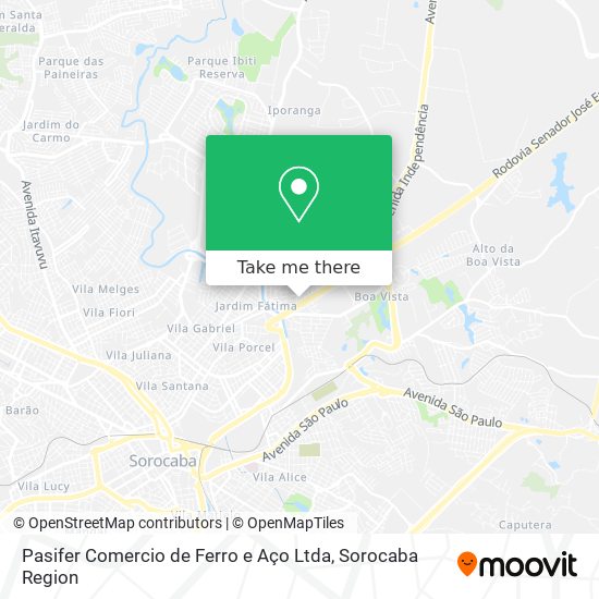 Pasifer Comercio de Ferro e Aço Ltda map